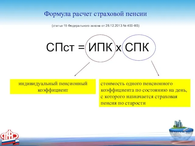 стоимость одного пенсионного коэффициента по состоянию на день, с которого назначается страховая пенсия