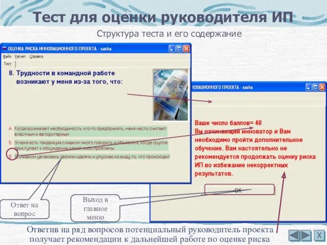 Тест для оценки руководителя ИП Ответив на ряд вопросов потенциальный