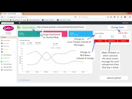 http://www.jamtak.com/jamtrak2/public/home Time Tracker Change Dashboard to Tactical Map Team Tracker Command Center Tactical