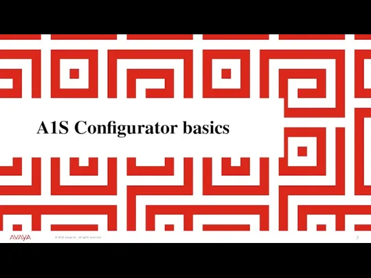 A1S Configurator basics