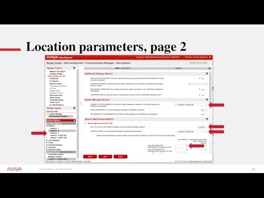 Location parameters, page 2