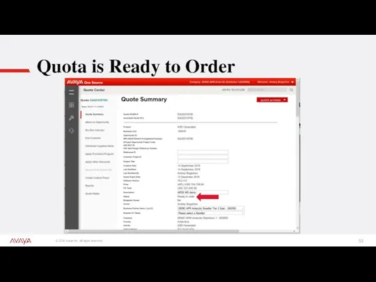 Quota is Ready to Order
