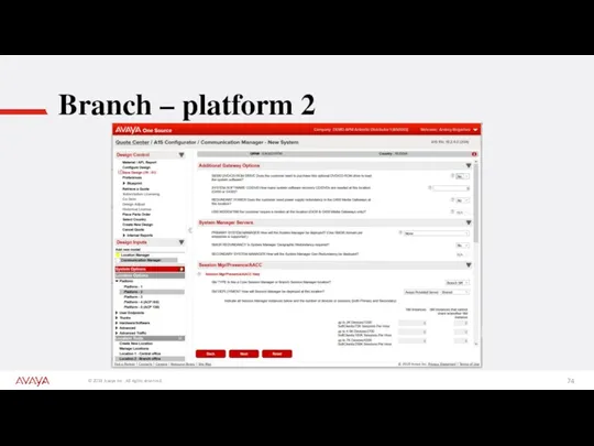Branch – platform 2