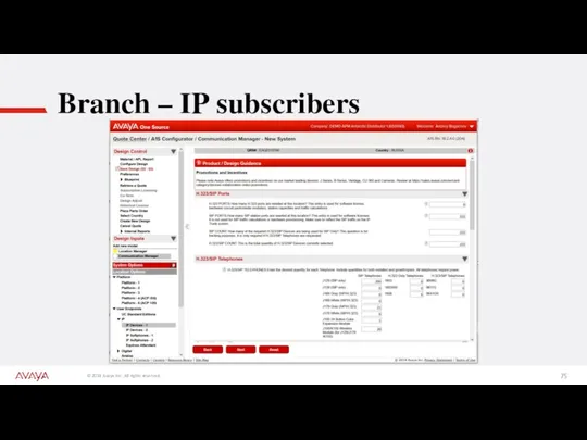 Branch – IP subscribers