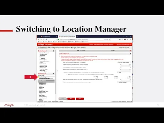 Switching to Location Manager 1