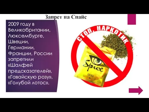 Запрет на Спайс 2009 году в Великобритании, Люксембурге, Швеции, Германии,