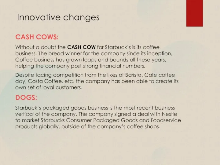 Innovative changes CASH COWS: Without a doubt the CASH COW