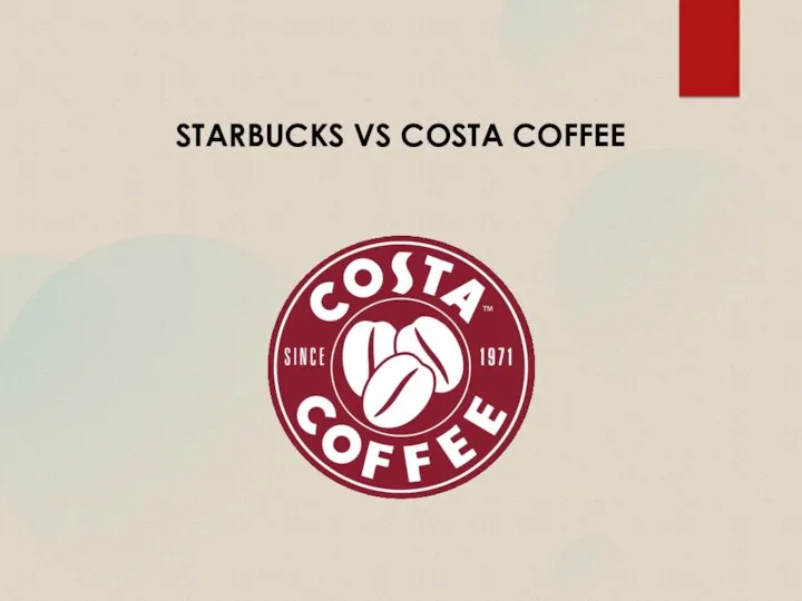 STARBUCKS VS COSTA COFFEE