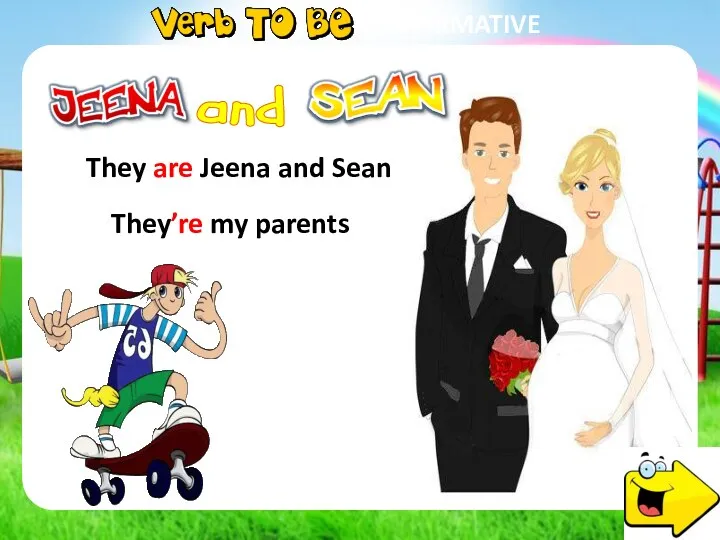 AFFIRMATIVE She is Jeena She’s my mom and They are Jeena and Sean They’re my parents