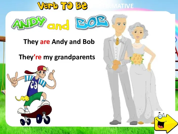 AFFIRMATIVE She is Andy She’s my gradmother and They are Andy and Bob They’re my grandparents