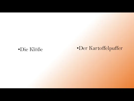 Die Klöße Der Kartoffelpuffer