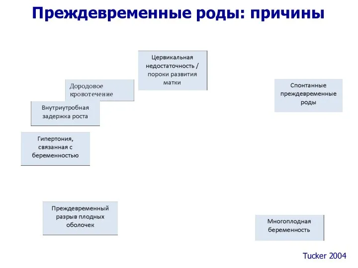 Tucker 2004 Преждевременные роды: причины