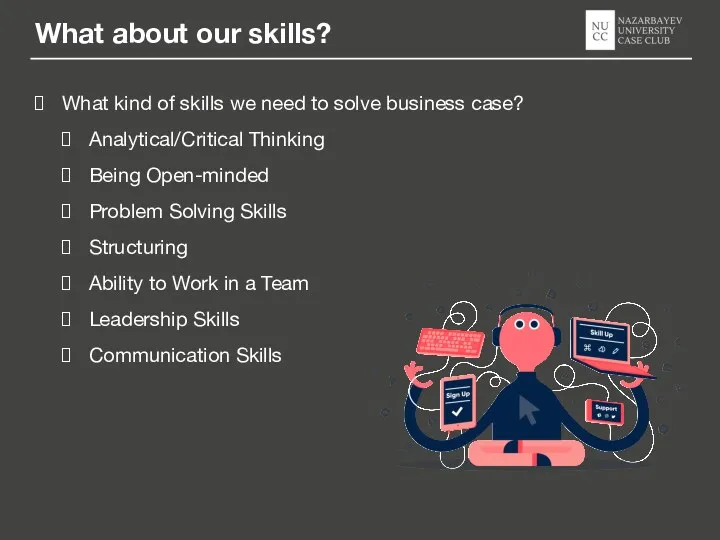 What about our skills? What kind of skills we need