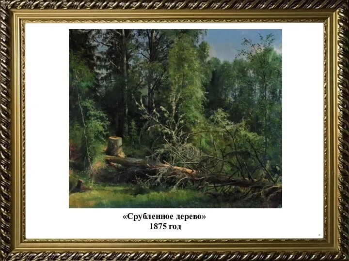 «Срубленное дерево» 1875 год