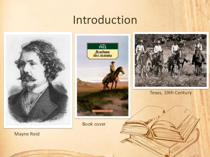 Introduction Mayne Reid Book cover Texas, 19th Century