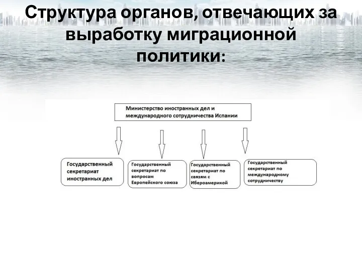 Структура органов, отвечающих за выработку миграционной политики: