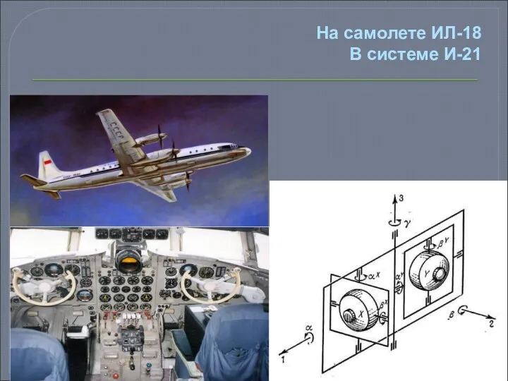 На самолете ИЛ-18 В системе И-21