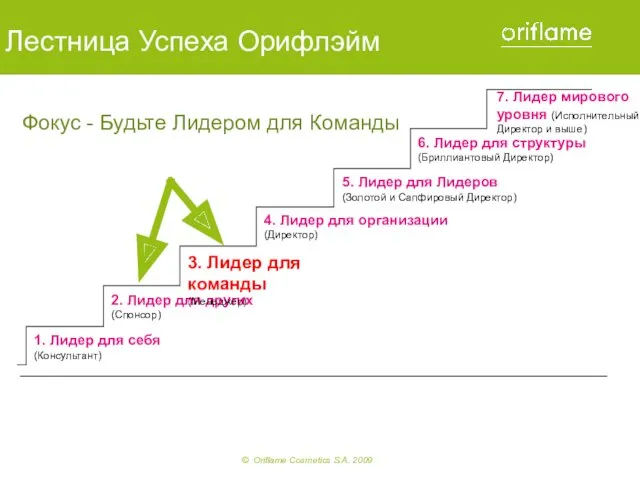 1. Лидер для себя (Консультант) 2. Лидер для других (Спонсор)