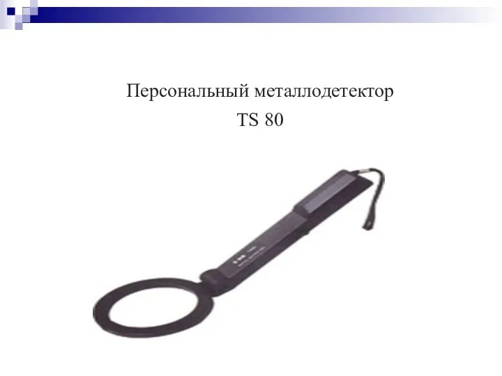 Персональный металлодетектор TS 80