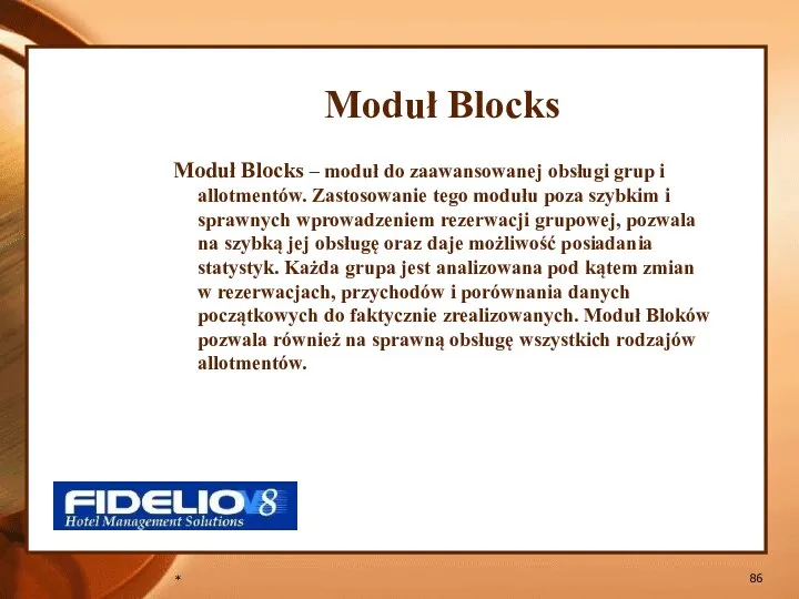 * Moduł Blocks Moduł Blocks – moduł do zaawansowanej obsługi