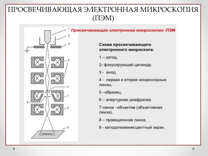 ПРОСВЕЧИВАЮЩАЯ ЭЛЕКТРОННАЯ МИКРОСКОПИЯ (ПЭМ)