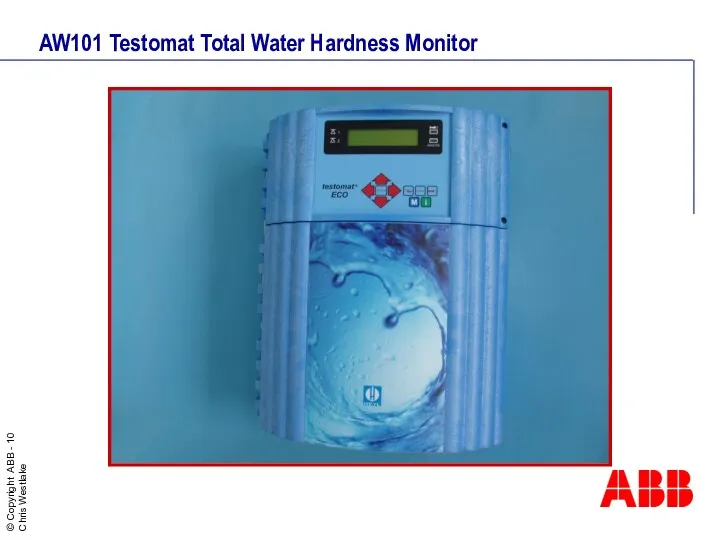 AW101 Testomat Total Water Hardness Monitor