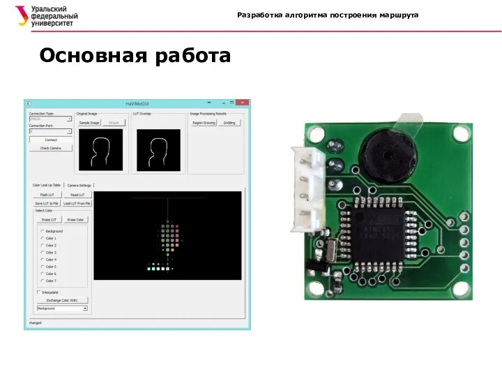 Разработка алгоритма построения маршрута Основная работа