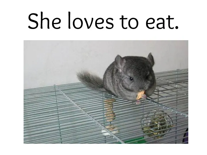 She loves to eat.