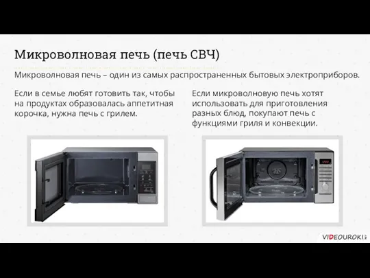 Микроволновая печь (печь СВЧ) Микроволновая печь – один из самых