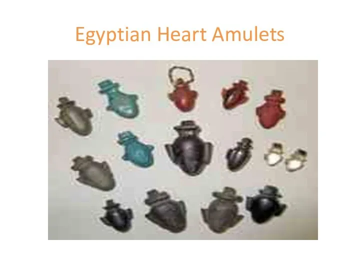 Egyptian Heart Amulets