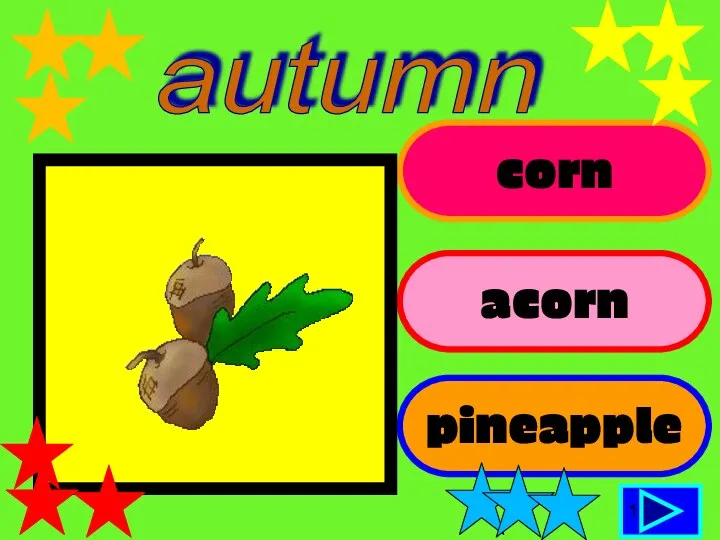 corn acorn pineapple 1 autumn