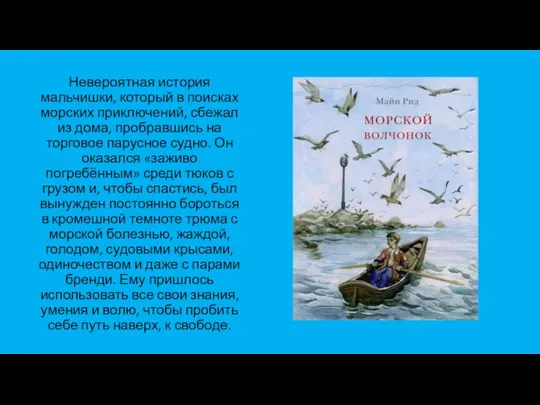 Невероятная история мальчишки, который в поисках морских приключений, сбежал из