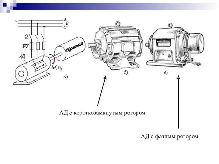 АД с короткозамкнутым ротором АД с фазным ротором