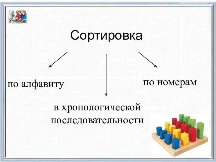 Сортировка по алфавиту по номерам в хронологической последовательности