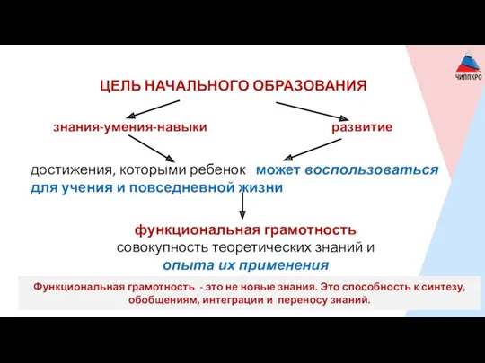 функциональная грамотность совокупность теоретических знаний и опыта их применения знания-умения-навыки