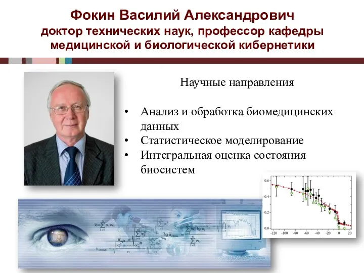 Фокин Василий Александрович доктор технических наук, профессор кафедры медицинской и