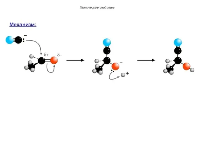 Химические свойства Механизм: