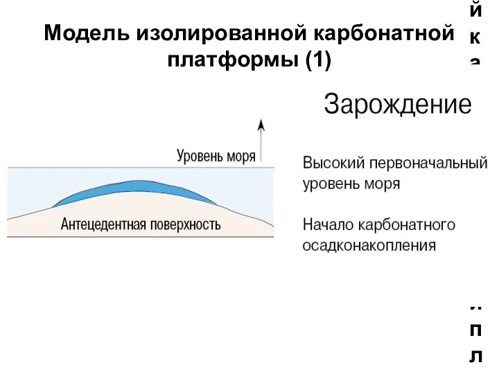 Модель изолированной карбонатной платформы (1) Модель изолированной карбонатной платформы (1)