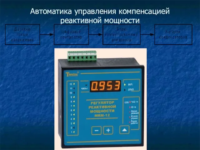 Автоматика управления компенсацией реактивной мощности