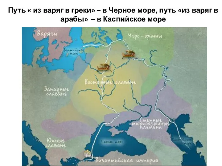 Путь « из варяг в греки» – в Черное море,