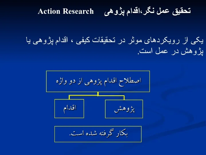 تحقیق عمل نگر،اقدام پژوهی یکی از رویکردهای موثر در تحقیقات