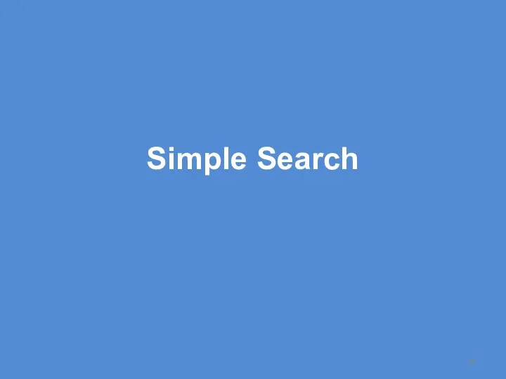 Simple Search