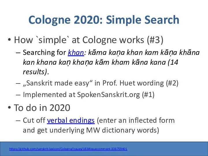 Cologne 2020: Simple Search How `simple` at Cologne works (#3)