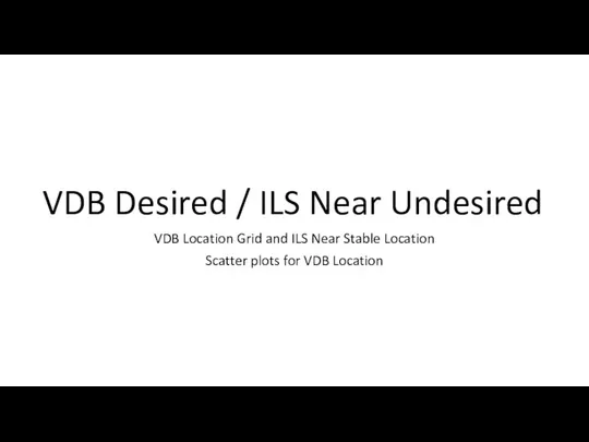 VDB Desired / ILS Near Undesired VDB Location Grid and