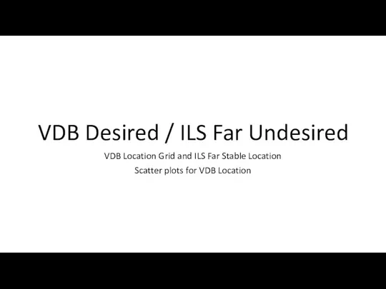 VDB Desired / ILS Far Undesired VDB Location Grid and