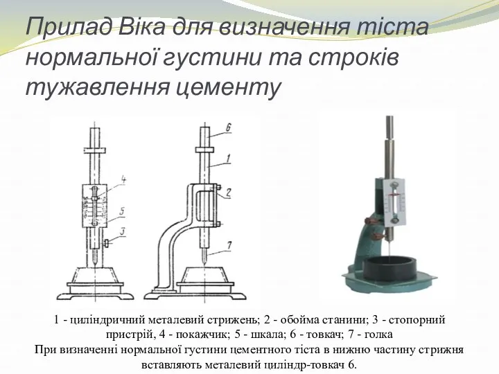 Прилад Віка для визначення тіста нормальної густини та строків тужавлення