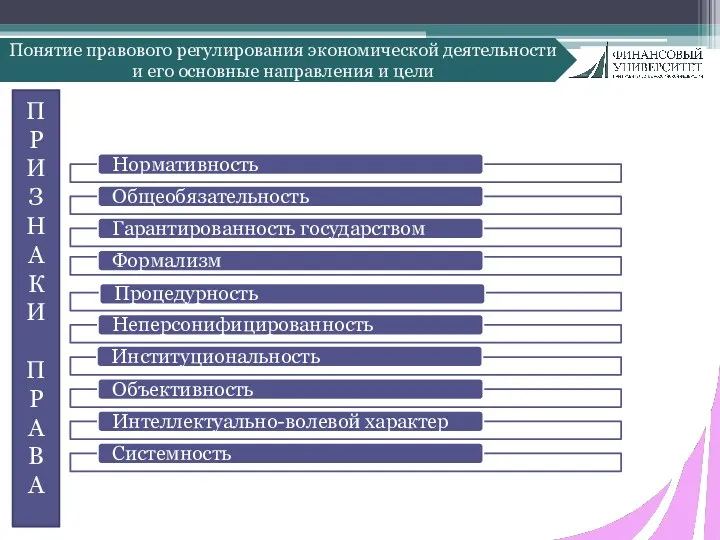 Понятие правового регулирования экономической деятельности и его основные направления и