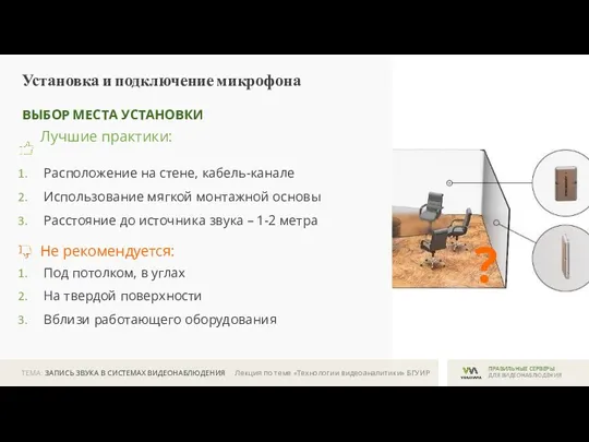 ТЕМА: ЗАПИСЬ ЗВУКА В СИСТЕМАХ ВИДЕОНАБЛЮДЕНИЯ ПРАВИЛЬНЫЕ СЕРВЕРЫ ДЛЯ ВИДЕОНАБЛЮДЕНИЯ