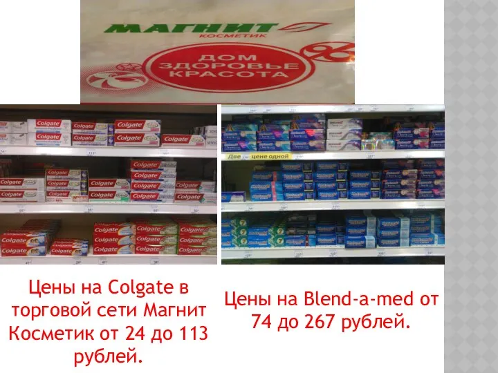 Цены на Colgate в торговой сети Магнит Косметик от 24