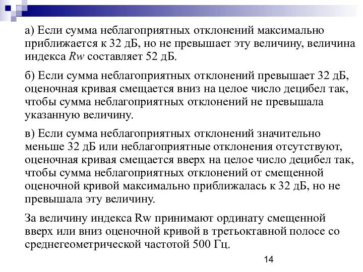 а) Если сумма неблагоприятных отклонений максимально приближается к 32 дБ,